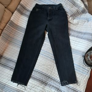 Vintage Wrangler High Rise Black Denim Jeans